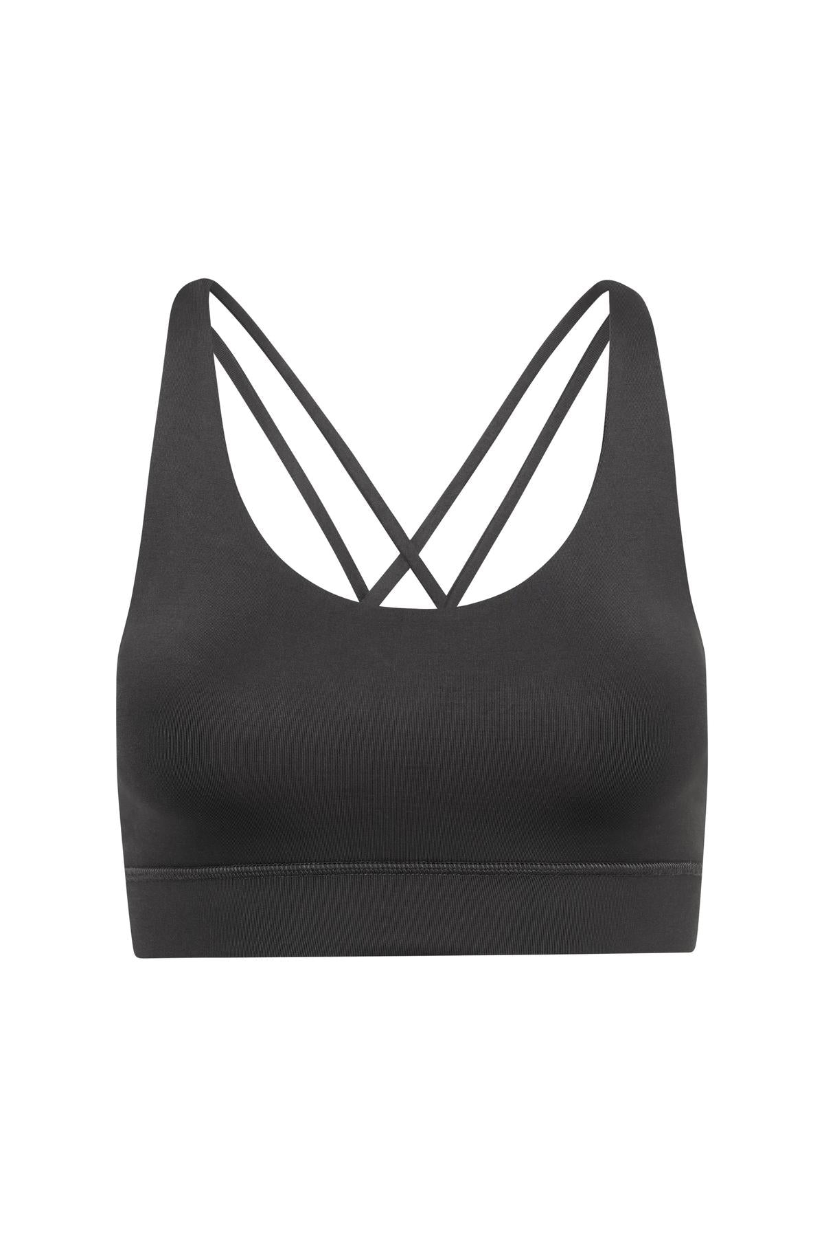 Criss-Cross Bra Grey