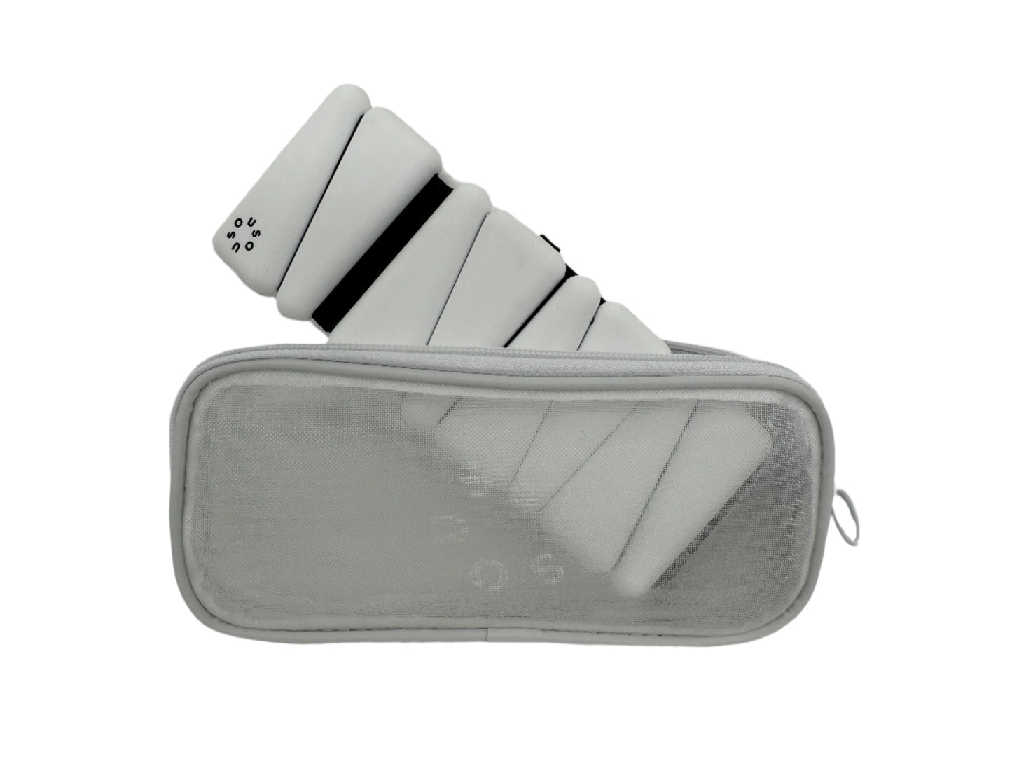 SouSou adjustable fitness weights for ankles and wrists in a set (2 x 0.5 kg) - snow / white
