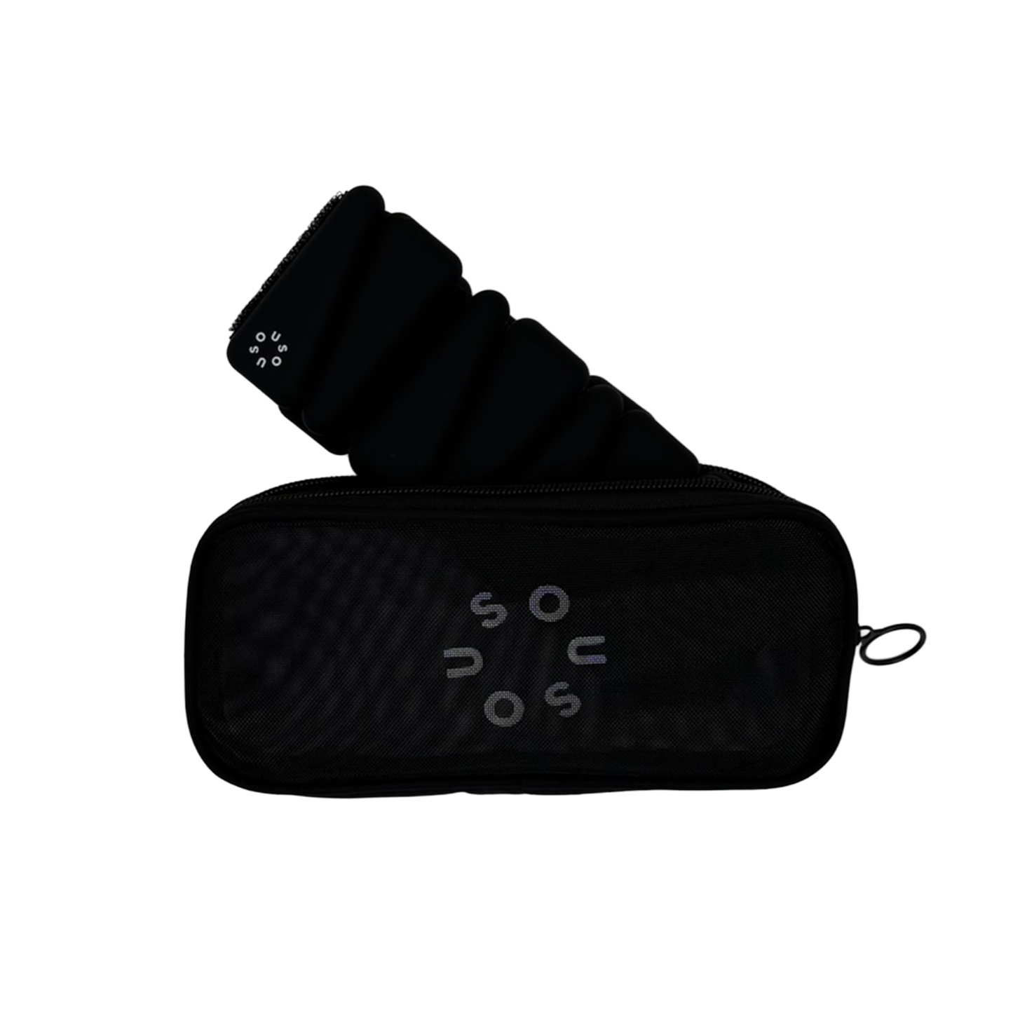 SouSou verstellbare Fitness Gewichte für Fuß- und Handgelenke im Set (2 x 0,5kg) - black