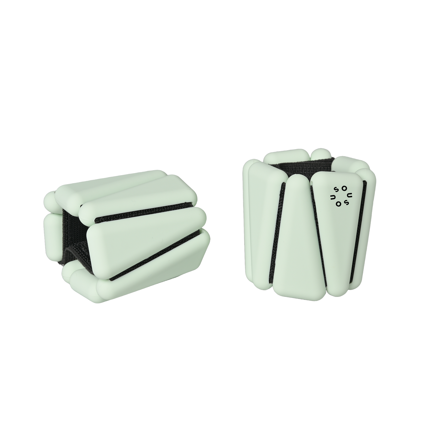 SouSou adjustable fitness weights for ankles and wrists in a set (2 x 0.5 kg) - mint