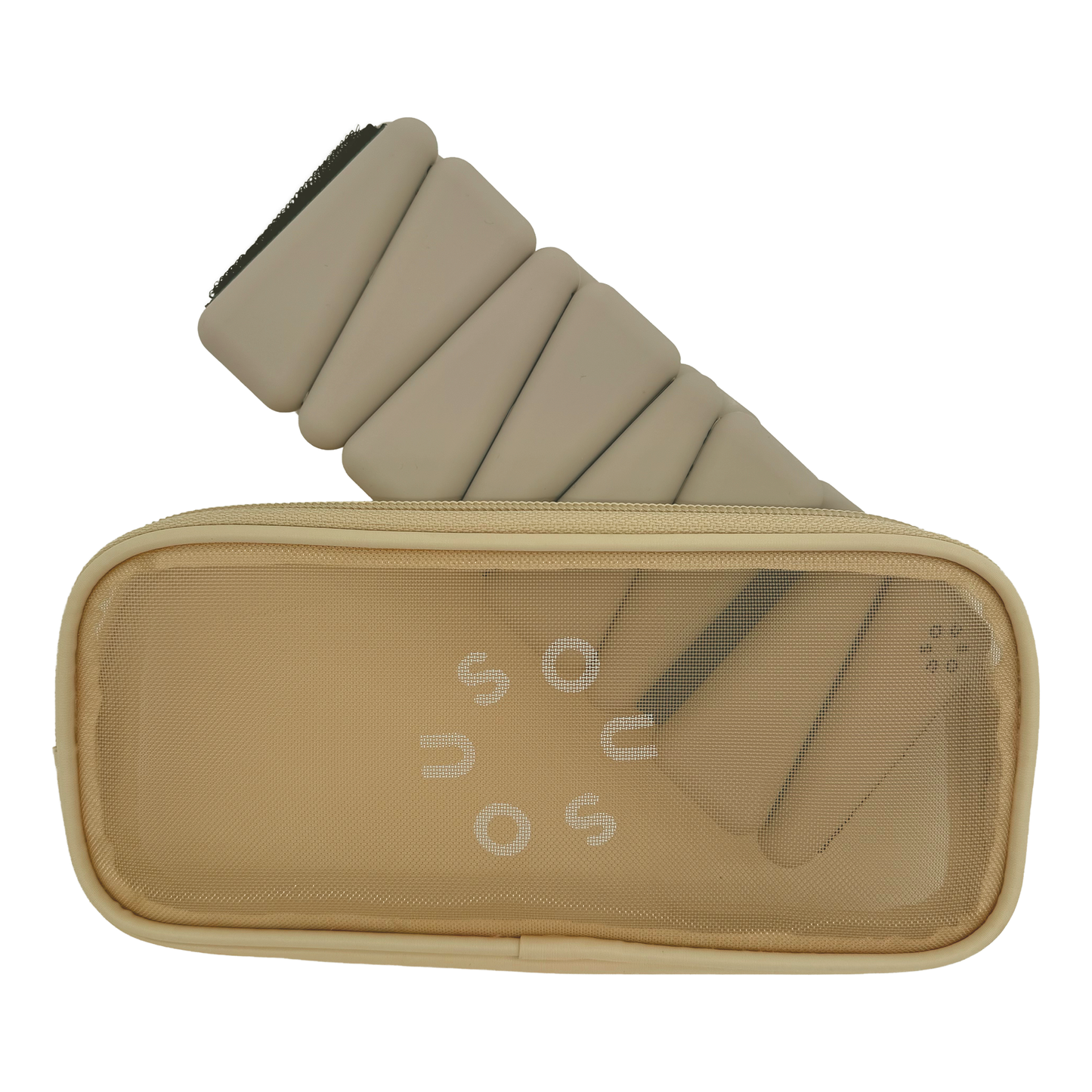 SouSou adjustable fitness weights for ankles and wrists in a set (2 x 0.5 kg) - berry