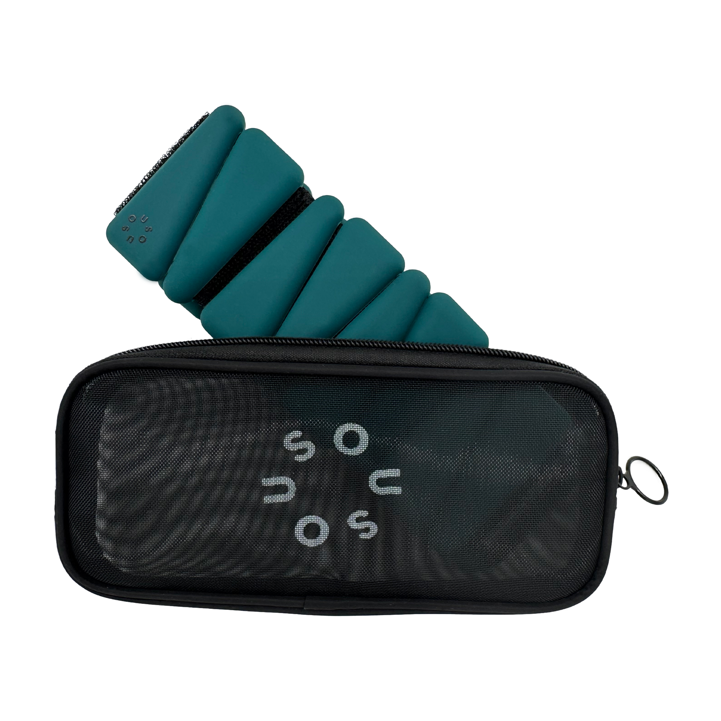 SouSou adjustable fitness weights for ankles and wrists in a set (2 x 0.5 kg) - berry