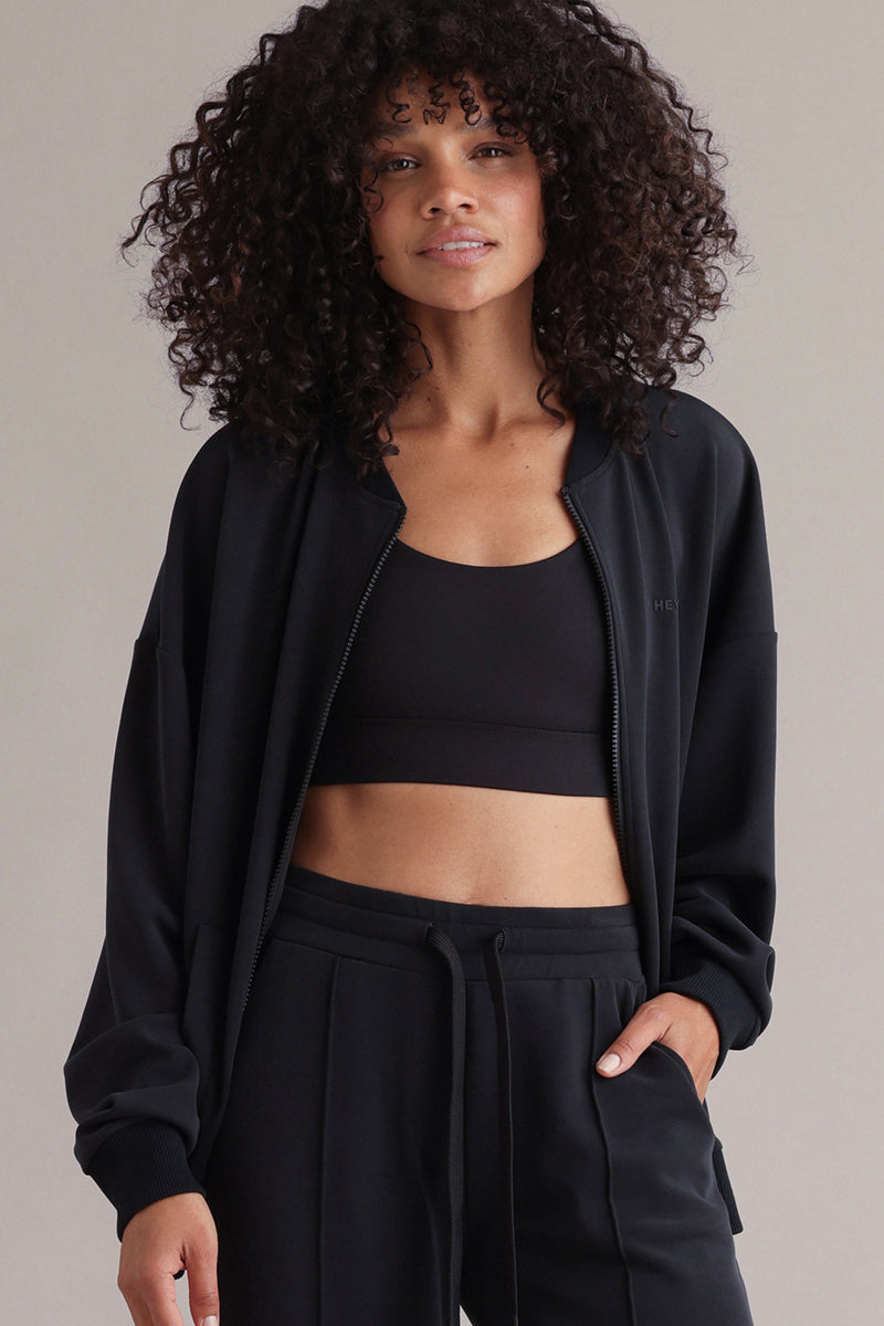 Lux Bomber Jacket Black