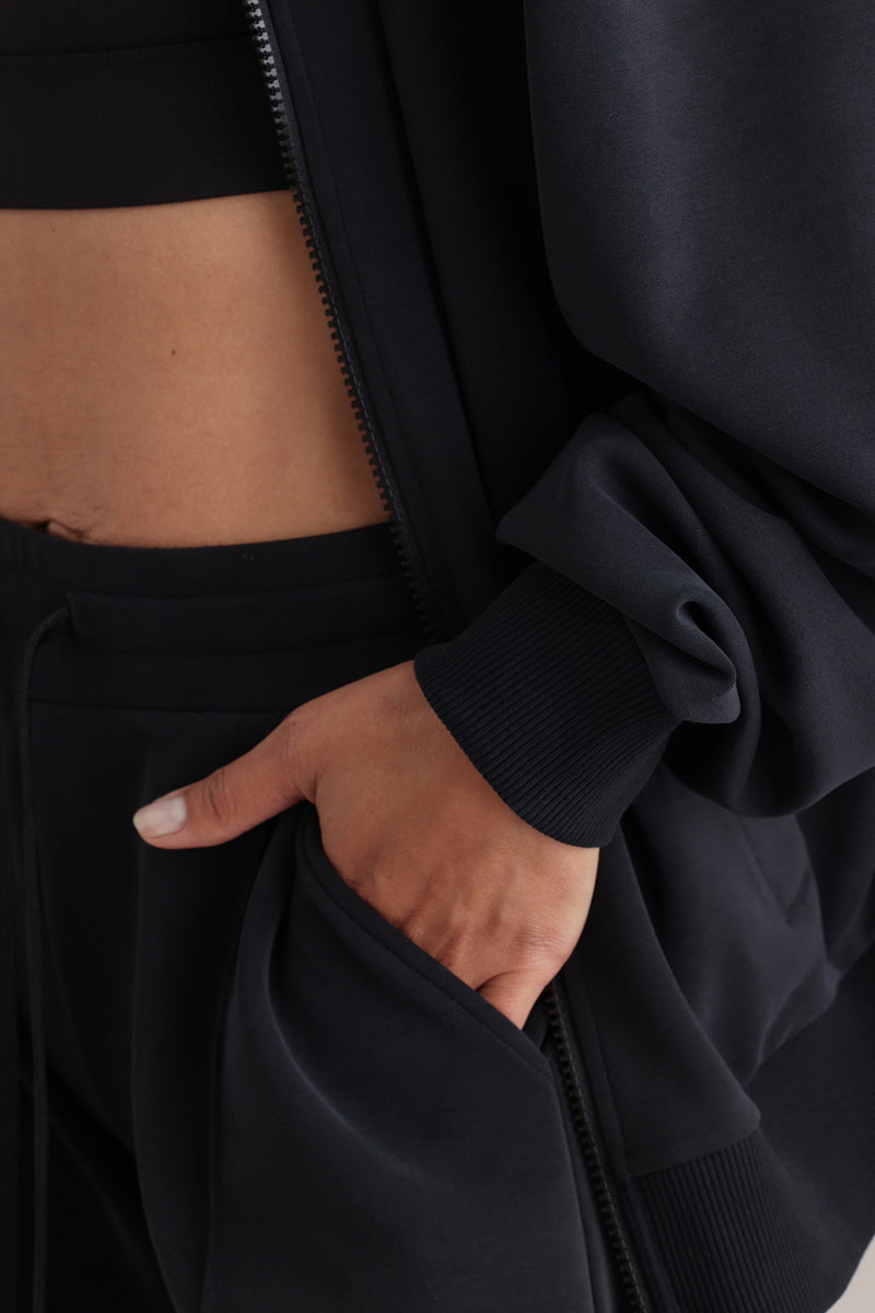 Lux Bomber Jacket Black