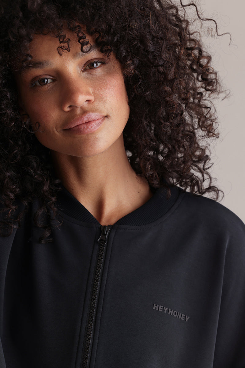 Lux Bomber Jacket Black