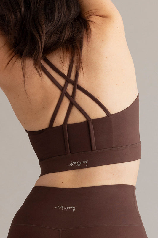 Criss-Cross Bra Always Dressed Soft Brown