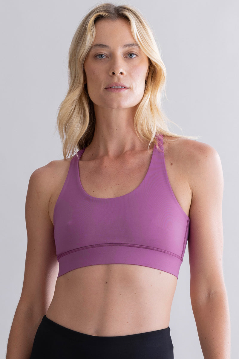Criss-Cross Bra Striking Purple