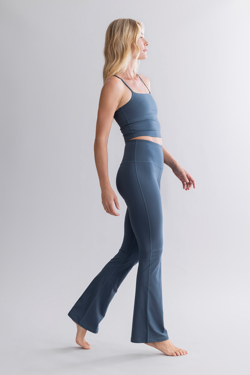 Leggings Flared Cotton Touch Teal