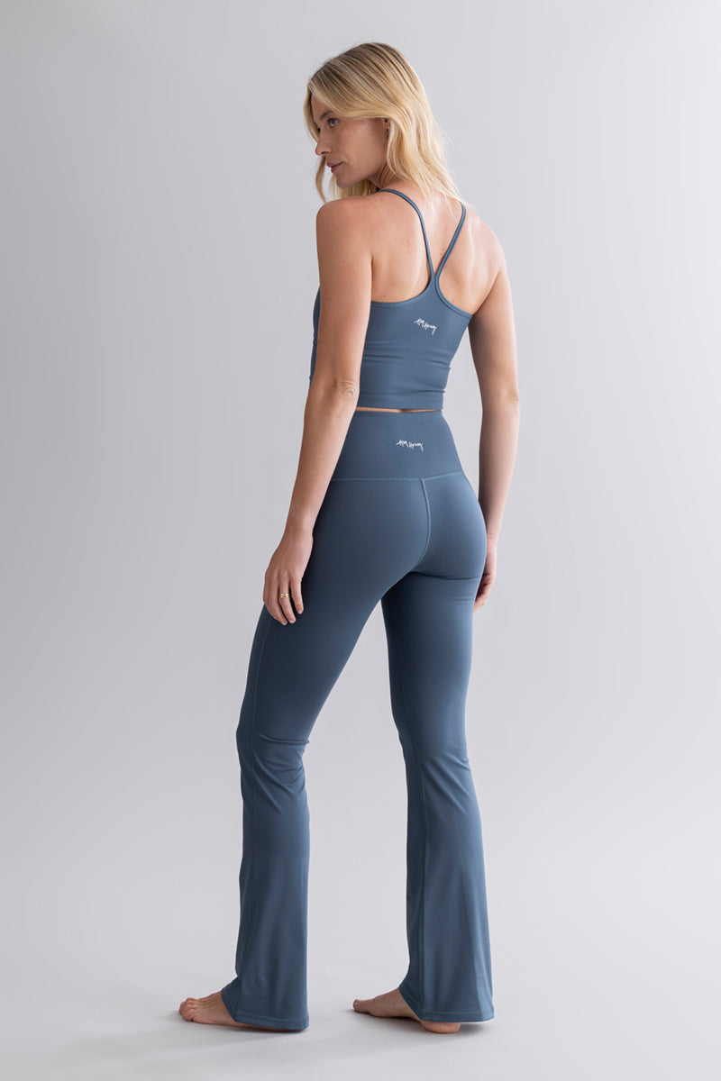 Leggings Flared Cotton Touch Teal