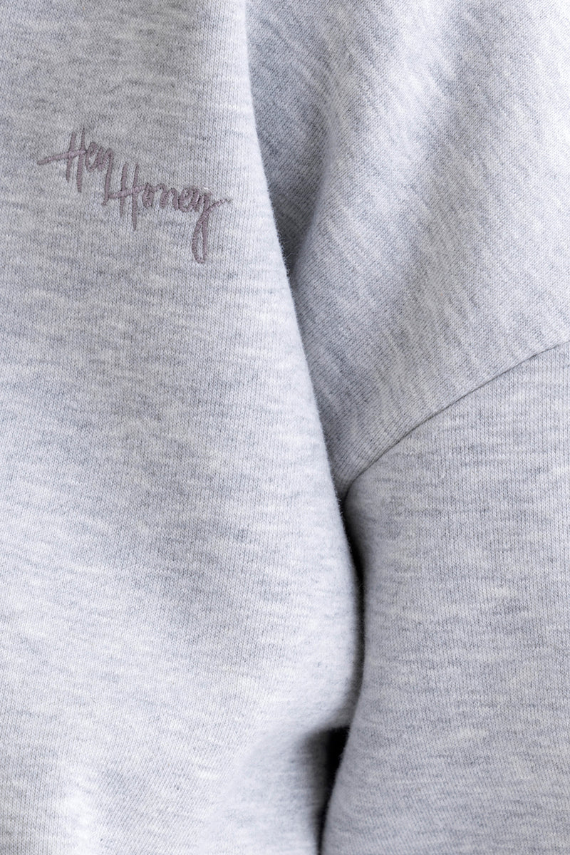 Zip Sweater Grey Melange