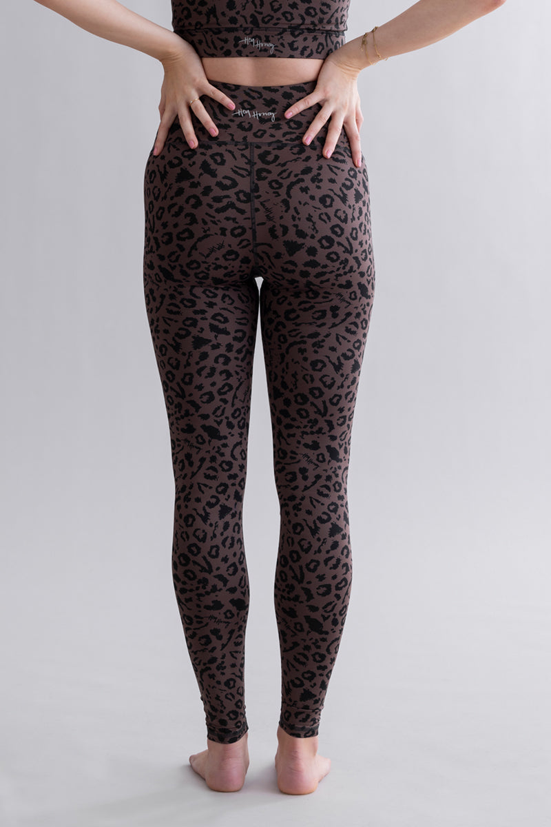 Maternity Leggings Mono Leo Soft Brown