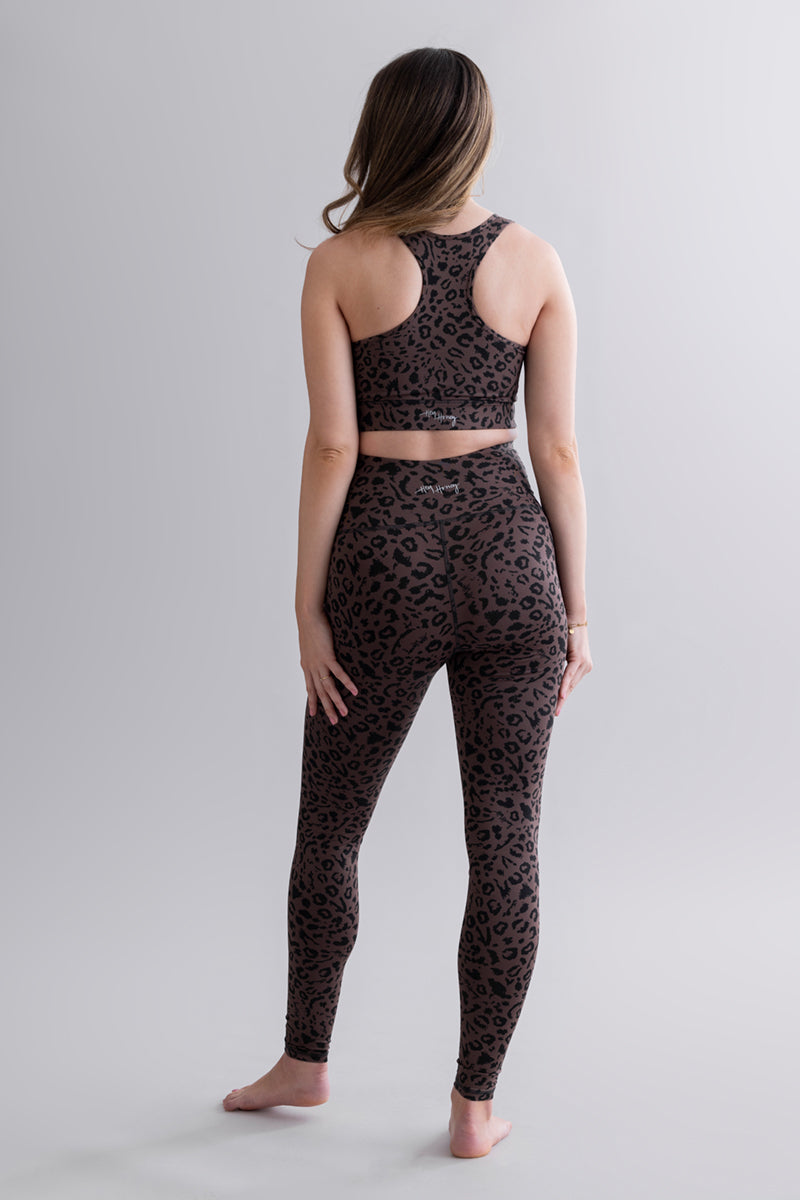 Maternity Leggings Mono Leo Soft Brown