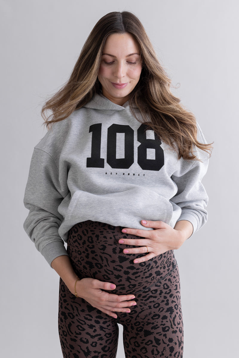 Maternity Leggings Mono Leo Soft Brown