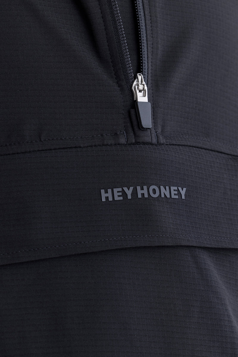 Ribstop Pull Over Jacket Black