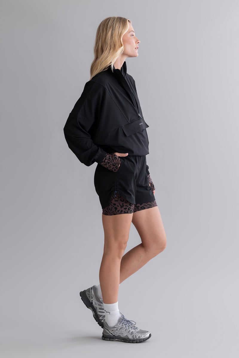 Ribstop Shorts with inner tight Black