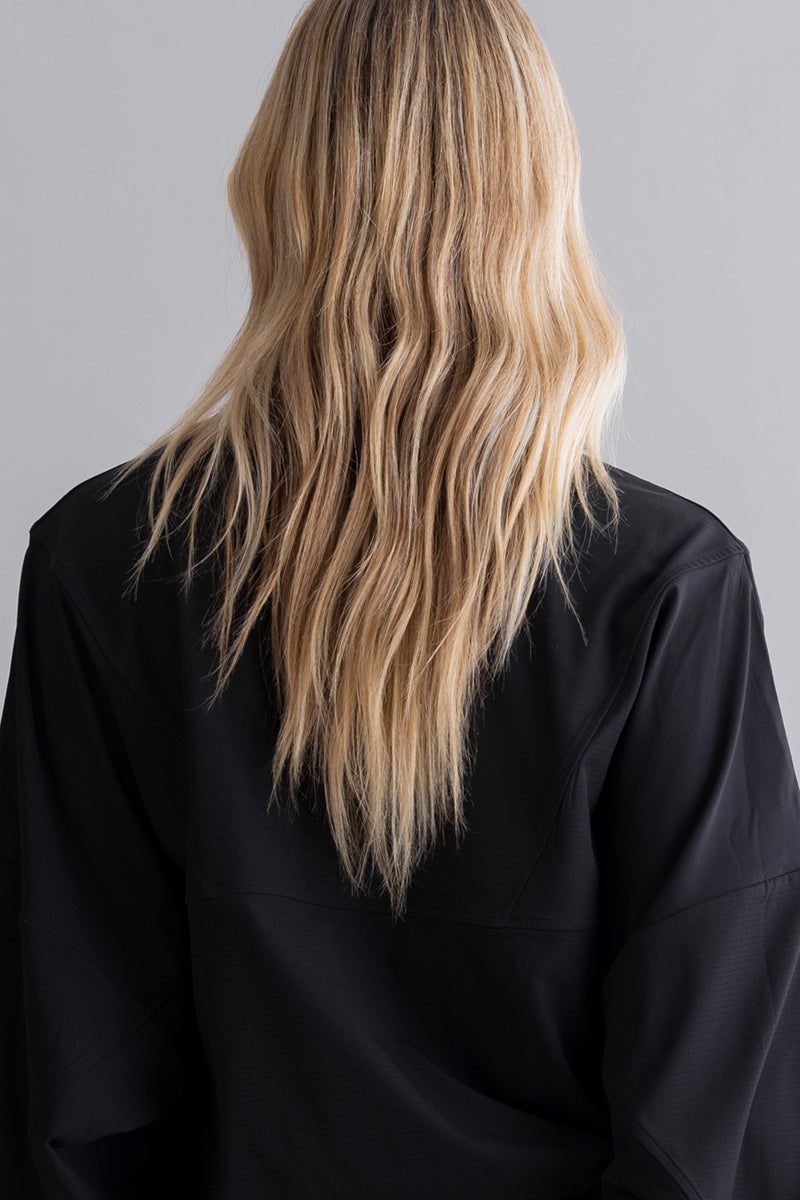 Ribstop Pull Over Jacket Black
