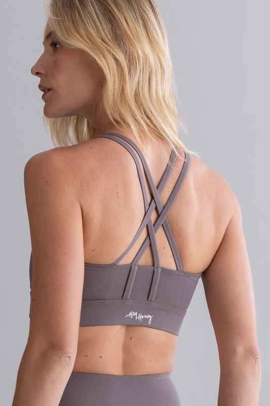 Criss-Cross Bra Cotton Touch Taupe