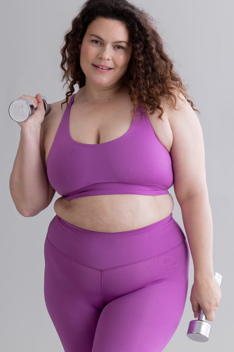 Criss-Cross Bra Striking Purple