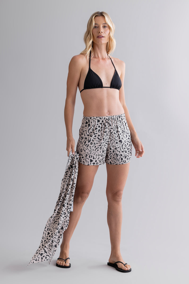 Summer Shorts Mono Leo Oatmeal