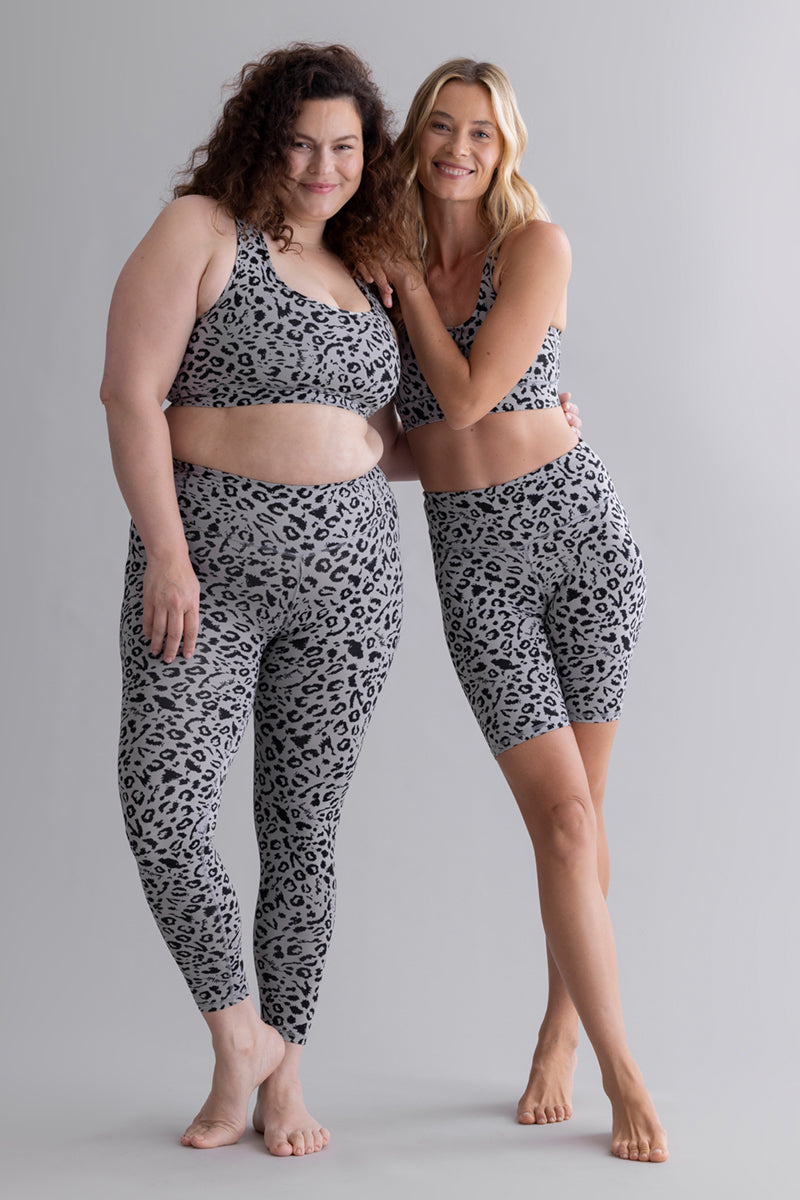Racerback Bra Mono Leo Stone