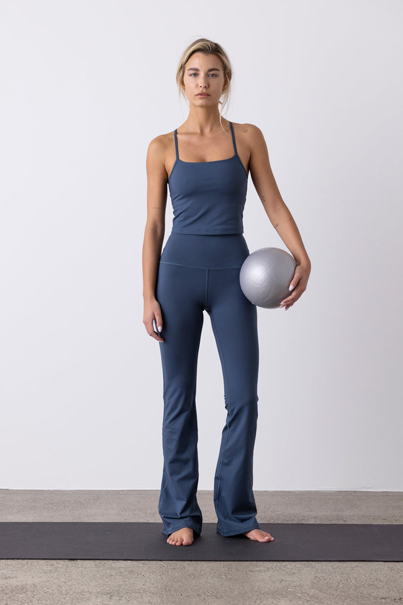 Leggings Flared Cotton Touch Teal
