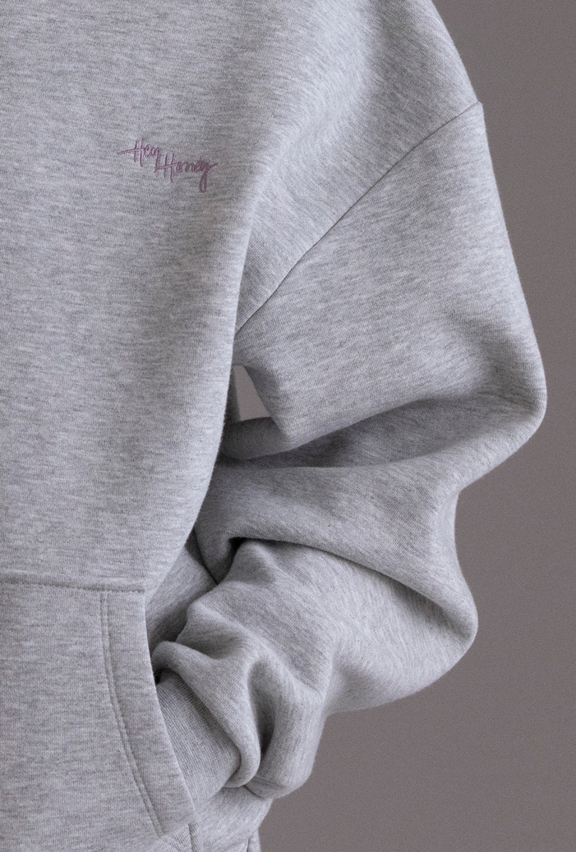 Zip Sweater Grey Melange
