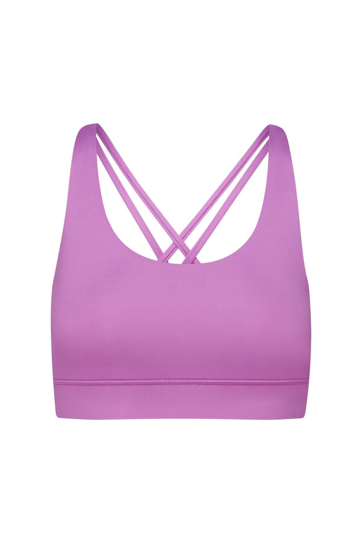 Criss-Cross Bra Striking Purple