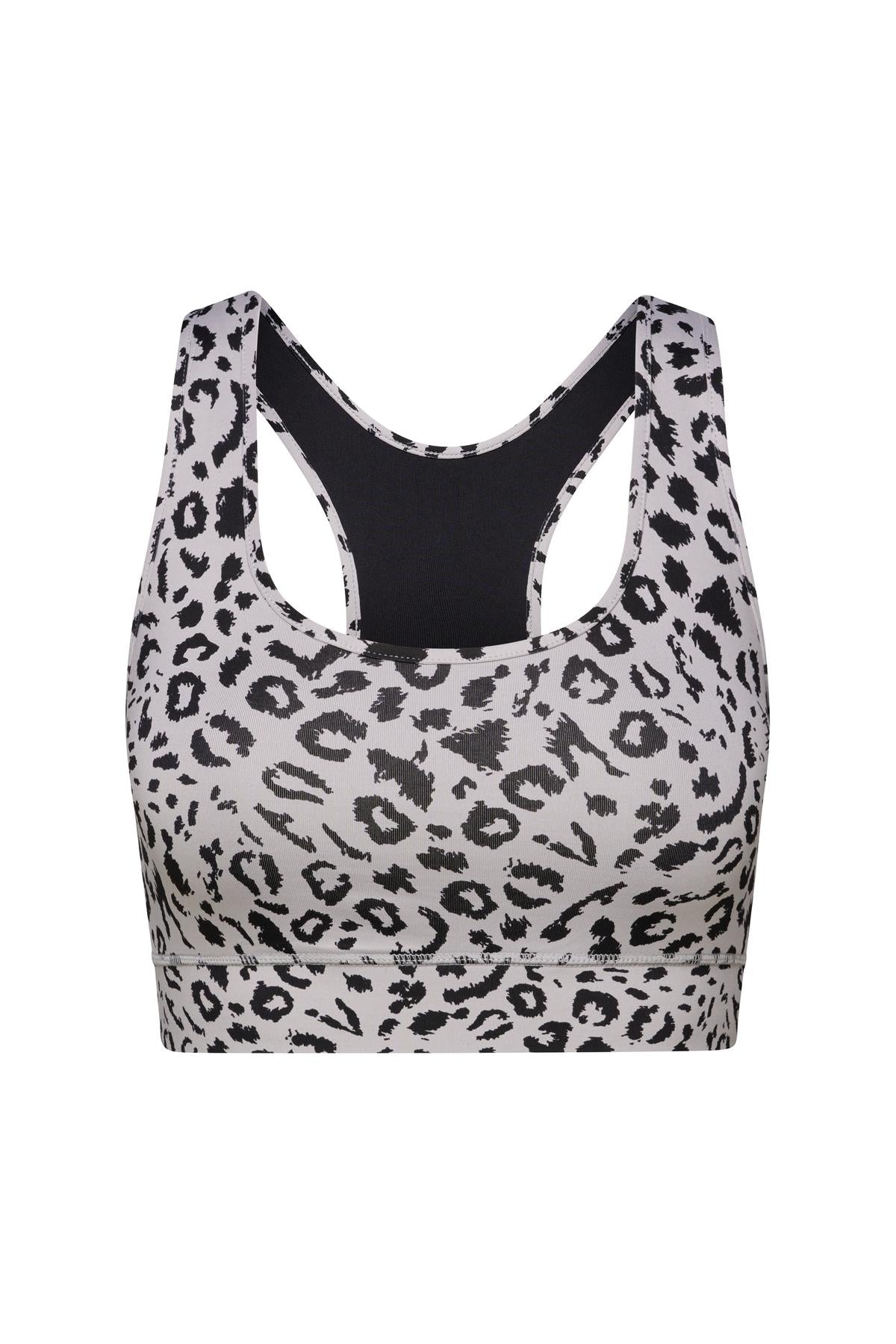 Racerback Bra Mono Leo Stone