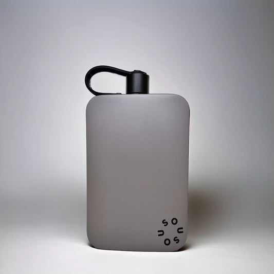 Edelstahl Trinkflasche, grey