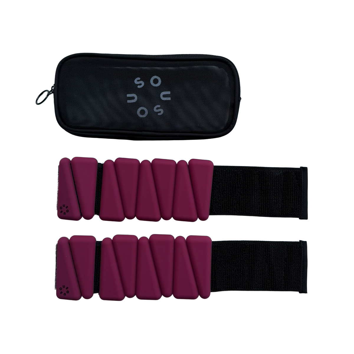 Hand- und Fußgelenkgewichte Set in berry