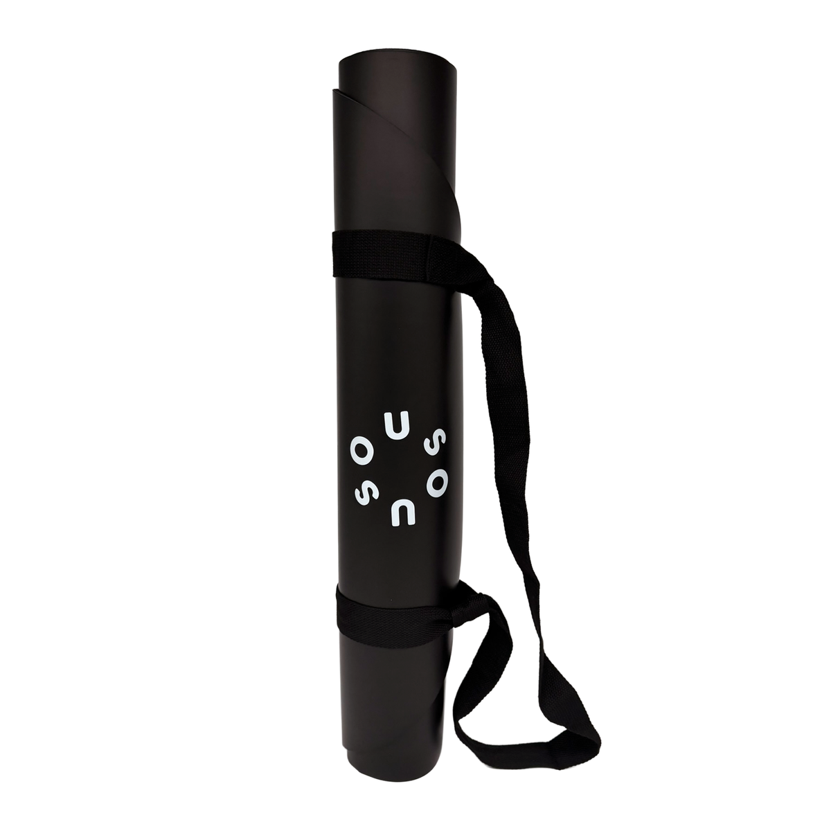 Yogamatte mit Tragegurt in black