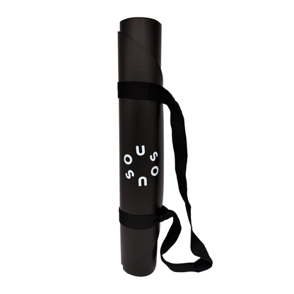 Yogamatte mit Tragegurt in black