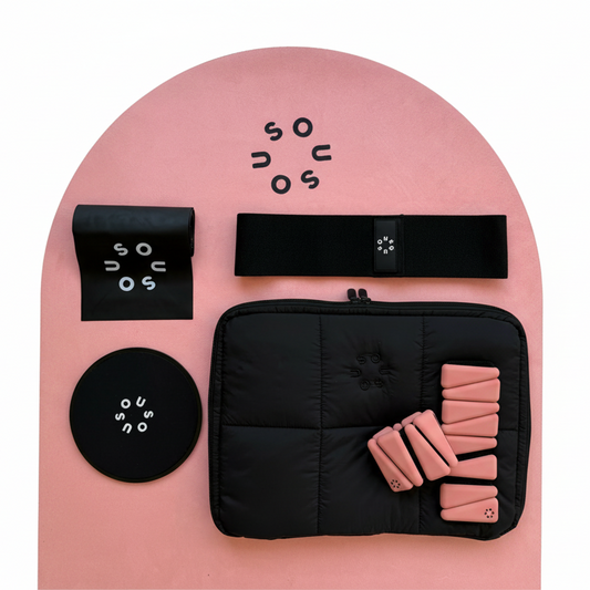 Travel-Set - All in one black/blush