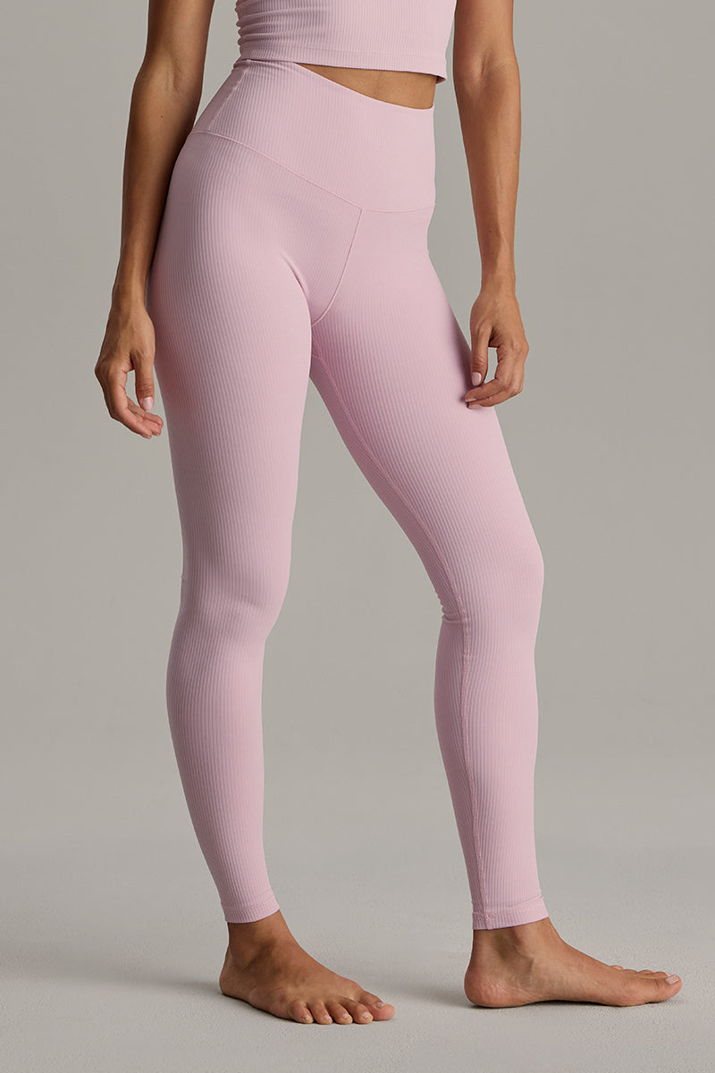 Leggings Ribbed Dawn Pink