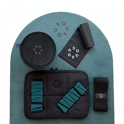 Travel Set All in one in petrol und black